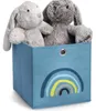 Zeller Present Aufbewahrungsbox Blue Rainbow Vlies blau Produktbild-Vorschau 4
