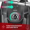 Close-up of a vacuum cleaner's control panel with feature callouts. Produktbild-Vorschau