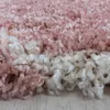Hochflor Teppich Serena rund, Farbe: Rosa, Größe:80 cm rund Produktbild-Vorschau 2