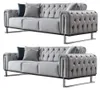 Sofa Set Nova Hellgrau Stellvariante 3+3 Relax- und Produktbild-Vorschau 1