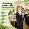 10er Set Stuhlhussen Schwarz, elastische Stretch Produktbild-Vorschau 3