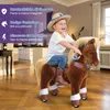 PonyCycle Modello Y Pony Cavalcabile Marrone su Ruote per Anteprima dell’immagine prodotto 2