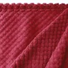 Home Elements Mikroflanelová deka, vínová s texturou Náhľad obrázku produktu 2