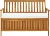vidaXL Banc de rangement de jardin en bois d'acacia massif Voir les images du produit 11
