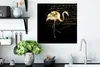 MuchoWow® Poster Flamingo - Gold - Briefe 50x50 cm - Produktbild-Vorschau 3