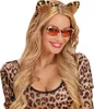 Zamatové leopardie uši - leopardie uši do vlasov Náhľad obrázku produktu 2