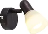 Lampada da parete con paralume in vetro E14 bronzo antico Anteprima dell’immagine prodotto 5