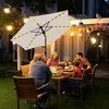 Jayseuw slnečník okrúhly, kľukový skladací železný Náhľad obrázku produktu 6