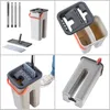 A collage of images showing a mop and bucket cleaning system, including its components and how it is used. Anteprima dell’immagine prodotto