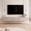 Meuble TV bas IDOHOME SELIA 200 cm avec moulures dorées et Voir les images du produit 5