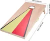A cornhole board with dimensions indicated. Produktbild-Vorschau