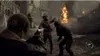 A scene from a video game showing a character in combat with enemies, with a fire burning in the background. Produktbild-Vorschau