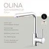 Lenz OLINA Küchenarmatur Chrom - Hochdruck Einhebelmischer, Produktbild-Vorschau 3
