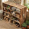 Caisse en bois flammé 40 x 30 x 25 cm - Caisse à fruits Voir les images du produit 4