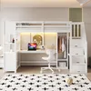 Flieks etagebed 90x200 cm met bureau en plank, Productafbeelding-voorbeeld 3