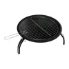 A black portable grill with a silver grate and handle, shown from a slightly elevated side angle on a white background. Náhľad obrázku produktu