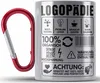 Trendation - Logopädin Spruch Edelstahl Tasse Karabiner Produktbild-Vorschau 1