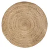 DYWAN JUTOWY okrągły 80cm NATURALNY gładki styl boho Podgląd zdjęcia produktu 1