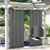 Tenda da esterno con occhielli, grigia, 254 x 214 cm. Tenda Anteprima dell’immagine prodotto 12