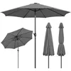 A collection of patio umbrellas, one open and two closed, displayed against a white background. Produktbild-Vorschau