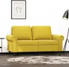 The Living Store 2-Sitzer-Sofa Gelb 120 cm Samt Produktbild-Vorschau 2