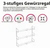 Chrómovaný stojan na korenie s 3 úrovňami Náhľad obrázku produktu 6