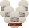 5 x ALIZE Softy Plus 62 Light Cream mit Label Produktbild-Vorschau 1