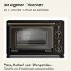 TurboTronic Minibackofen Retro – EV45R – 45 l, 2000 W, Produktbild-Vorschau 2
