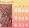 Nageltips für Gelnägel, Venares 120 Stück Kurze Mandel Produktbild-Vorschau 2
