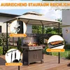 LZQ Grillpavillon mit Seitenmarkise, Doppeldach, Produktbild-Vorschau 4