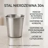 Kubki ze stali nierdzewnej 200 ml, zestaw 6 sztuk, lekkie i Podgląd zdjęcia produktu 5