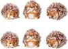6 Stück Igel Figuren 6-7 cm hoch mit Stoff Fell Produktbild-Vorschau 1