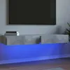TV skříňky s LED světly 2 ks. Betonová šedá 60x35x15,5 cm Náhled obrázku produktu 2