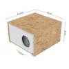 A diagram showing the dimensions of a cat house. Produktbild-Vorschau