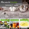 A collection of kitchen tools and food items, presented in a promotional style. Produktbild-Vorschau