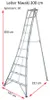 Niwaki aluminium tuinladder met 3 spijlen (231x148x303 cm), Productafbeelding-voorbeeld 11
