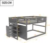 Flieks Etagenbett 140x200cm mit Rausfallschutz, Kinderbett Produktbild-Vorschau 7