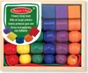 A wooden box filled with colorful lacing beads. Podgląd zdjęcia produktu