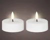 LED Teelichter 6,5x5cm mit Timer Outdoor 2 Stück Weiß / Produktbild-Vorschau 3