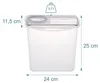 Set di 4 contenitori ermetici Relaxdays, con coperchio, Anteprima dell’immagine prodotto 4