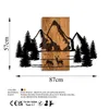 Wallity, Natural Habitat, Wanddeko, Nussbaum, Metall, 57 x Produktbild-Vorschau 6