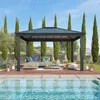 Gazebo de jardin 425,5x363,5cm gris - Palram - 705938 - Voir les images du produit 24