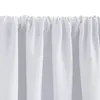 A close-up view of white curtains hanging from a rod. Náhled obrázku produktu