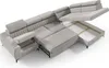 Ecksofa Schlafsofa Sofa TORONTO XL Stoff Element Grau Produktbild-Vorschau 3