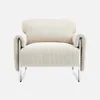 sweeek - Vintage-Sessel mit Cordbezug und verchromtem Produktbild-Vorschau 2