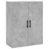 vidaXL Wandschränke 2 Stk. Betongrau 69,5x34x90 cm Produktbild-Vorschau 4