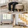 HOMCOM Banc banquette bout de lit coffre de rangement 2 en Voir les images du produit 6