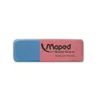 A product shot of a two-colored eraser on a white background. Produktbild-Vorschau