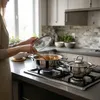 Serenk 6dílná sada pánví na vejce, nerezová pánev s Náhled obrázku produktu 2