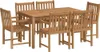 Möbel 7-tlg. Garten-Essgruppe Massivholz Teak - Balkonmöbel Produktbild-Vorschau 2